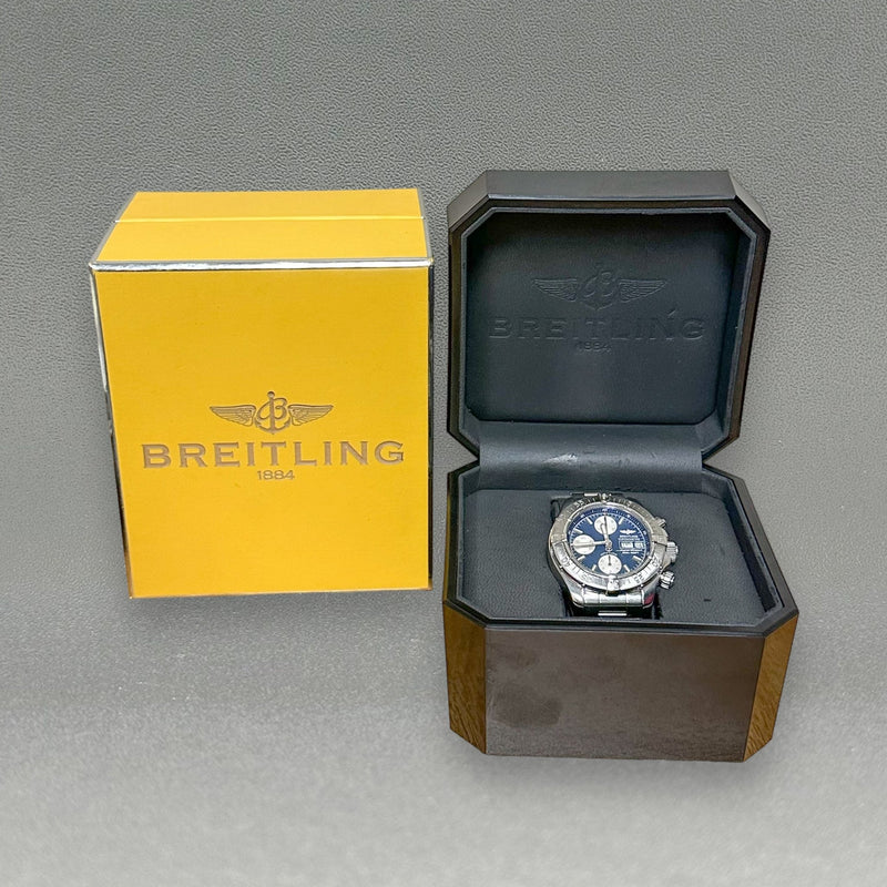 Estate Breitling Super Ocean Chronograph Automatic Watch ref#A13340 - Walter Bauman Jewelers