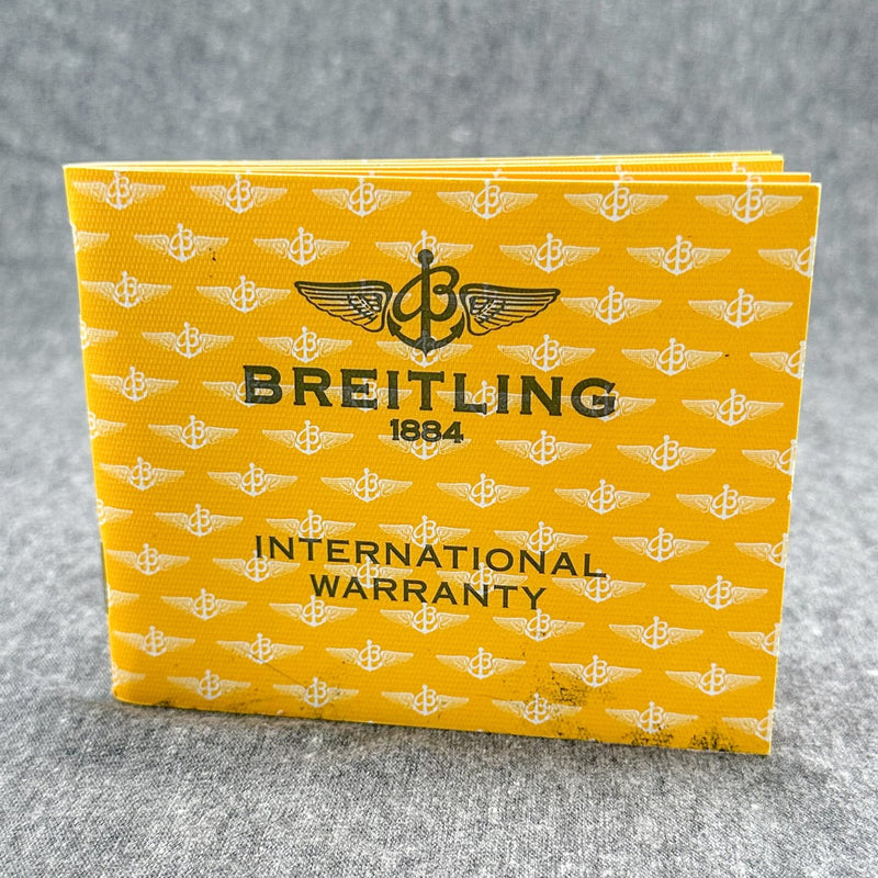 Estate Breitling Warranty Booklet A1334011 - Walter Bauman Jewelers