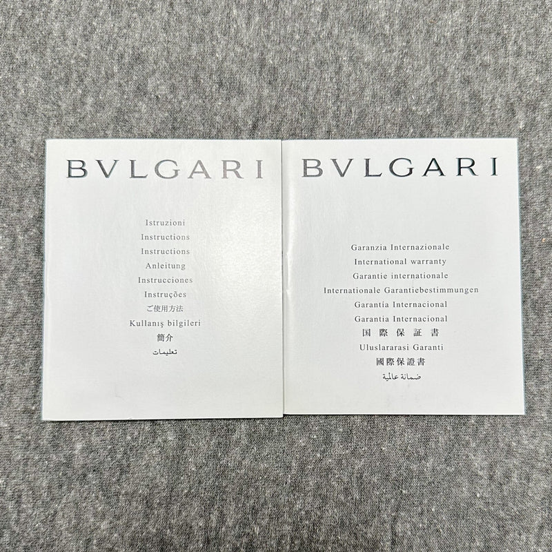 Estate Bulgari Warranty & Instruction Booklet Kit (No Watch) - Walter Bauman Jewelers