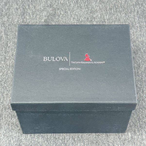 Estate Bulova “The Latin Recording Academy” Watch Box (Empty Box) - Walter Bauman Jewelers