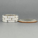 Estate Cartier 18K W Gold 0.75cttw G/VS1 Diamond Maillon Panthere Ring - Walter Bauman Jewelers