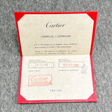 Estate Cartier Certificate #1961596 w. Booklet (Documents Only) - Walter Bauman Jewelers