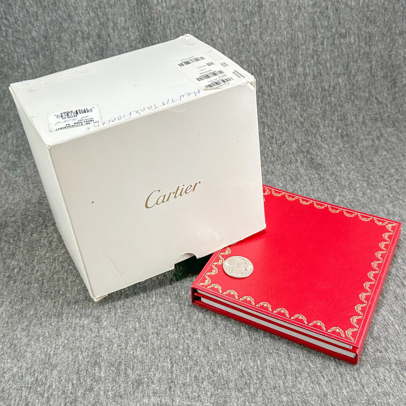 Estate Cartier Tank #W51012Q4 Box & Trifold Manuals (Empty Box) - Walter Bauman Jewelers