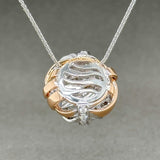 Estate Damiani 18K W Gold 1.45ctw F-G/VS1-2 Diamond Chignon Pendant - Walter Bauman Jewelers