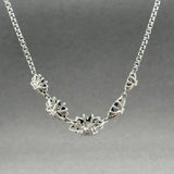 Estate David Yurman SS 0.17cttw H/SI2 Diamond Starburst Necklace - Walter Bauman Jewelers