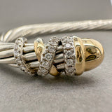 Estate David Yurman SS 18 0.57cttw H-I/SI1 Diamond Helena Bracelet - Walter Bauman Jewelers