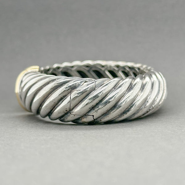Estate David Yurman SS 18 Sculpted Cable Cuff Bracelet - Walter Bauman Jewelers