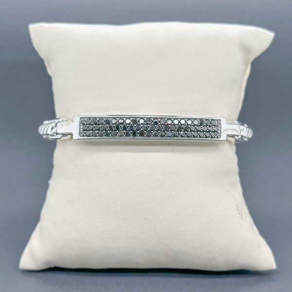 Estate David Yurman SS 1.90cttw SI2-I1 Black Diamond Bracelet - Walter Bauman Jewelers