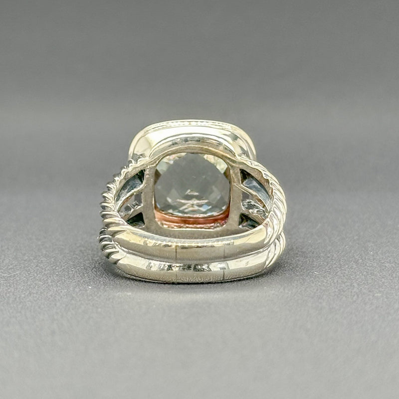 Estate David Yurman SS 5.17ct Quartz & 0.20cttw H/SI1-2 Diamond Albion Ring - Walter Bauman Jewelers
