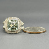 Estate David Yurman SS 5.17ct Quartz & 0.20cttw H/SI1-2 Diamond Albion Ring - Walter Bauman Jewelers