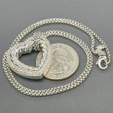 Estate David Yurman SS G-H/SI1 Diamond Heart Pendant - Walter Bauman Jewelers