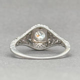 Estate Edwardian 18K W Gold 0.27ct H/I1 Diamond Engagement Ring - Walter Bauman Jewelers