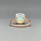 Estate Effy 14K R Gold 5.10ct Opal & 0.05cttw H-I/SI1-2 Diamond Ring - Walter Bauman Jewelers