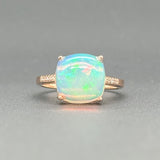 Estate Effy 14K R Gold 5.10ct Opal & 0.05cttw H-I/SI1-2 Diamond Ring - Walter Bauman Jewelers