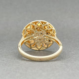 Estate Effy 14K Y Gold 0.01ct Emerald & 0.23ctw Black-H/SI1-2 Diamond Panther Ring - Walter Bauman Jewelers