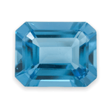 Estate Emerald Cut 3.78ct Blue Topaz - Walter Bauman Jewelers