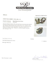 Estate Georg Jensen 18K Y Gold Mid-Century Modernist Freeform Clip-On Earrings - Walter Bauman Jewelers