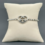 Estate Gucci SS Interlocking G Heart Bracelet - Walter Bauman Jewelers