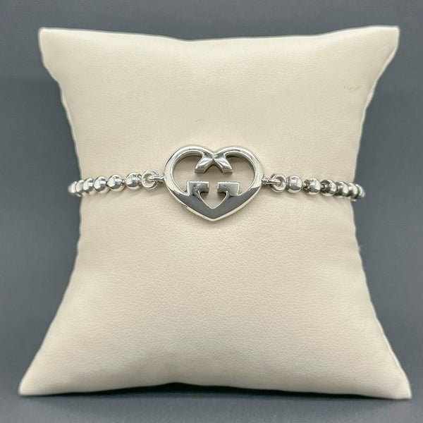 Gucci, Jewelry, Genuine Gucci Silver Heart Bracelet