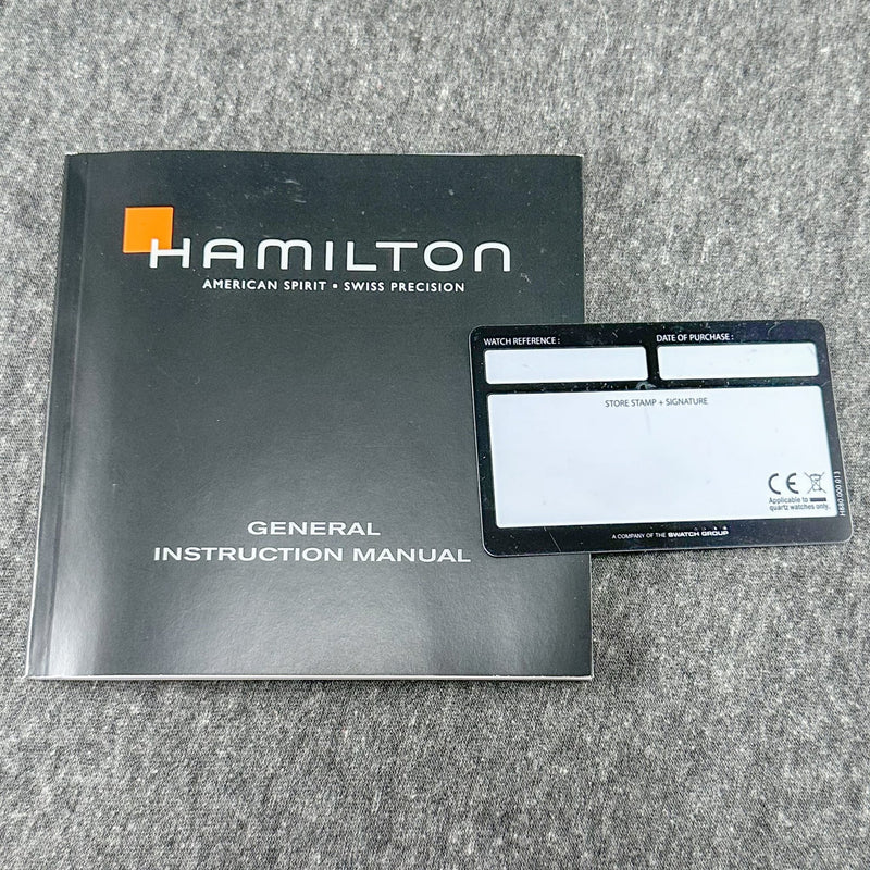 Estate Hamilton Outer Watch Box w. Instructions & Blank Card (No Watch) - Walter Bauman Jewelers