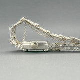 Estate Hamilton Platinum 3.19cttw G-I/SI1-2 Diamond Mechanical Watch - Walter Bauman Jewelers