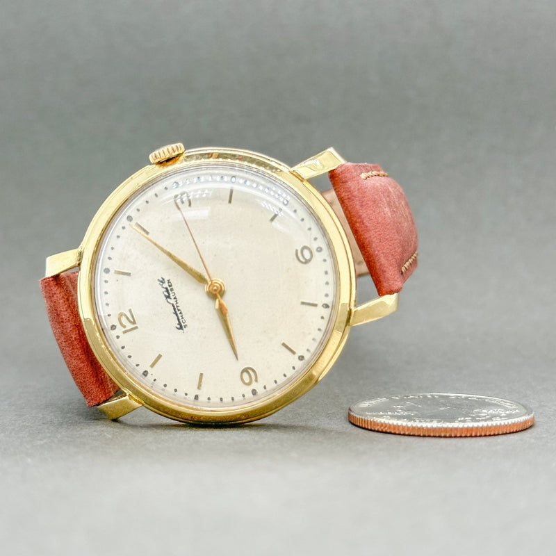 Estate International Watch Co. 18K Y Gold Pilot Men’s Manual Watch ref#89 - Walter Bauman Jewelers
