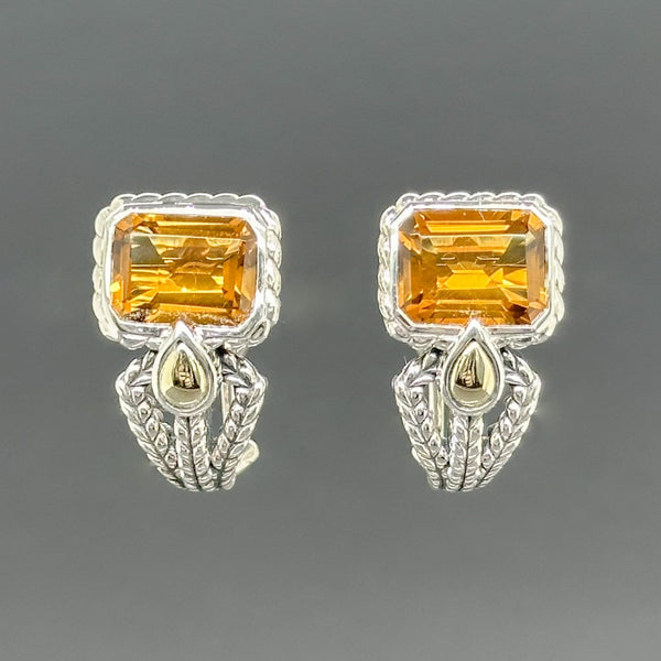 Estate Jai SS 14 Citrine Earrings - Walter Bauman Jewelers