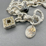 Estate John Hardy SS 18 Kali Toggle Charm Bracelet - Walter Bauman Jewelers