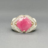 Estate John Hardy SS 6.78ct Ruby & 0.22cttw G/VS2-SI1 Diamond Ring - Walter Bauman Jewelers