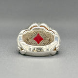 Estate John Hardy SS 6.78ct Ruby & 0.22cttw G/VS2-SI1 Diamond Ring - Walter Bauman Jewelers