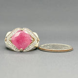 Estate John Hardy SS 6.78ct Ruby & 0.22cttw G/VS2-SI1 Diamond Ring - Walter Bauman Jewelers