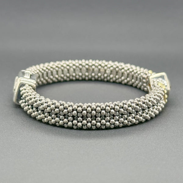 Estate Lagos Caviar SS 18 Smoky Quartz Bracelet - Walter Bauman Jewelers