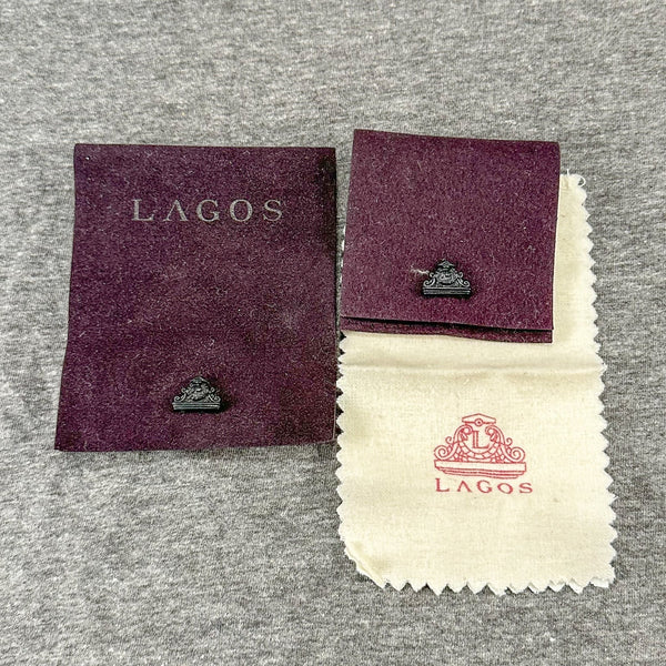 Estate Lagos Set of 2 Pouches & Cleaning Cloth EMPTY - Walter Bauman Jewelers