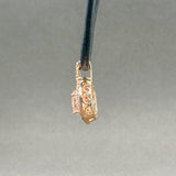 Estate Levian 14K R Gold 1.70ct Morganite & 0.52cttw Chocolate & G-H/VS2-SI1 Diamond Pendant - Walter Bauman Jewelers