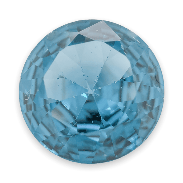 Estate London Blue Topaz 6.11ct Round Loose Stone - Walter Bauman Jewelers