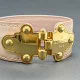 Estate Louis Vuitton “Save It” Pink Patent Leather Bracelet - Walter Bauman Jewelers