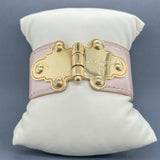 Estate Louis Vuitton “Save It” Pink Patent Leather Bracelet - Walter Bauman Jewelers