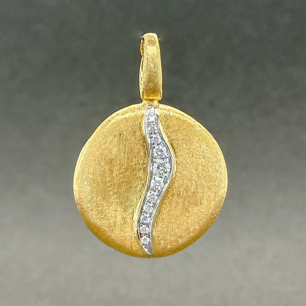 Estate Marco Bicego 18K Y Gold 0.15cttw G-H/VS2 Diamond Jaipur Pendant - Walter Bauman Jewelers