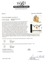 Estate Mellerio 18K Y Gold 1.58cttw G-H/VS1-2 Diamond Rose Brooch - Walter Bauman Jewelers