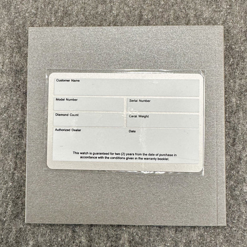 Estate Michele Instruction Booklet Blank Warranty Card (No