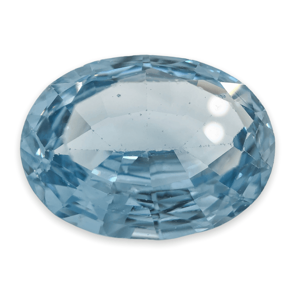 Estate Oval Cut Blue Topaz 18.9ct Loose Stone - Walter Bauman Jewelers