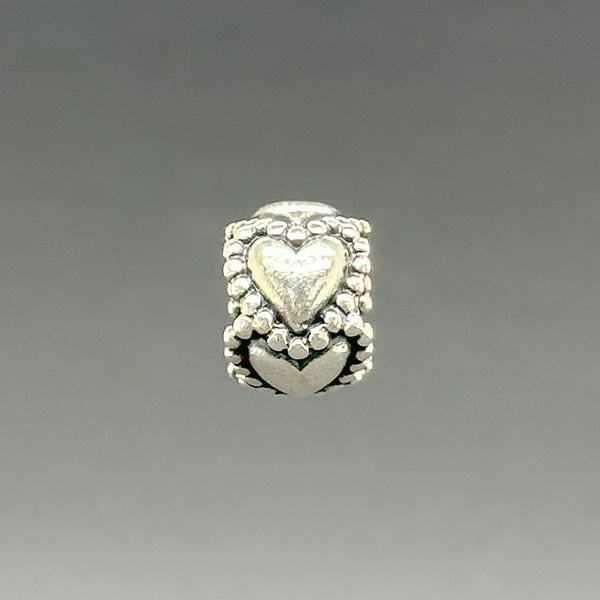 Estate Pandora SS Eternity Heart Bead - Walter Bauman Jewelers