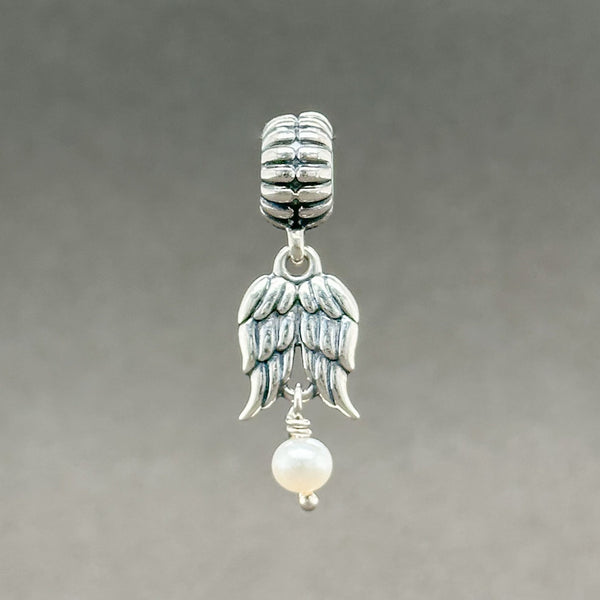 Estate Pandora SS Guardian Angel Pearl Dangle Charm - Walter Bauman Jewelers