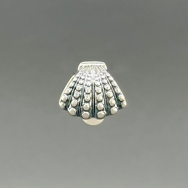 Estate Pandora SS Pearl Clam Bead Charm - Walter Bauman Jewelers