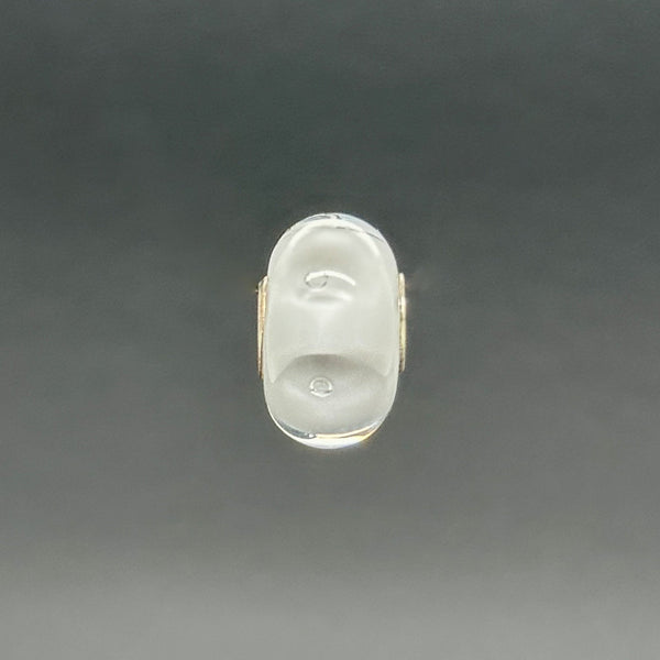 Estate Pandora SS White Dot Glass Bead Charm - Walter Bauman Jewelers