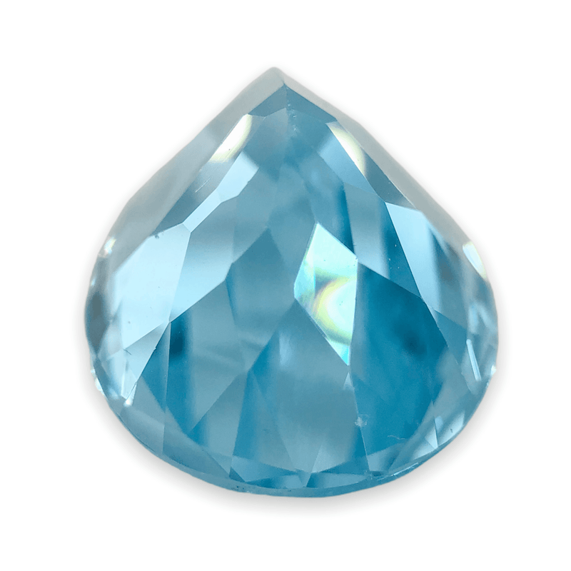 Estate Pear Blue Topaz 13.6ct Loose Stone - Walter Bauman Jewelers