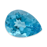 Estate Pear Cut Blue Topaz 15.69ct Loose Stone - Walter Bauman Jewelers