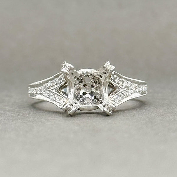 Estate Platinum 0.25ctw H/SI1-2 Diamond Engagement Ring Mounting - Walter Bauman Jewelers