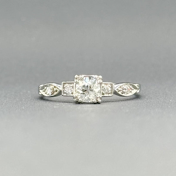Estate Platinum 0.51cttw H-I/SI1-I1 Diamond Engagement Ring - Walter Bauman Jewelers