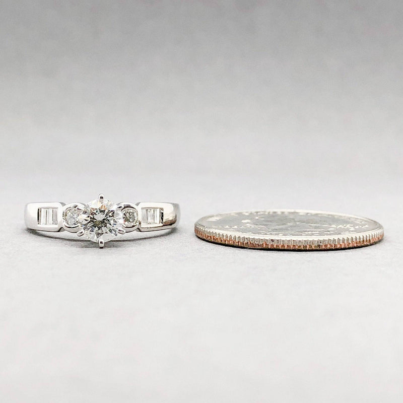 Estate Platinum 0.5ct I/SI3 Diamond Engagement Ring - Walter Bauman Jewelers